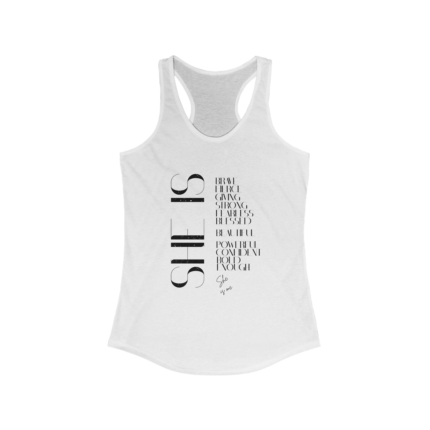 Tank Top with 'she is me' Design