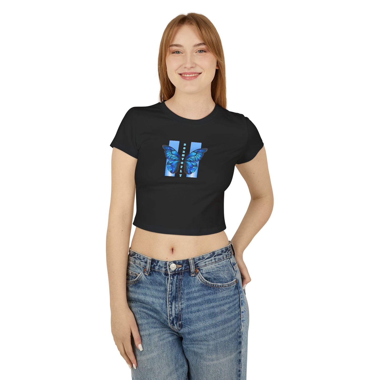 Baby Tee born to fly - Women's T-Shirt