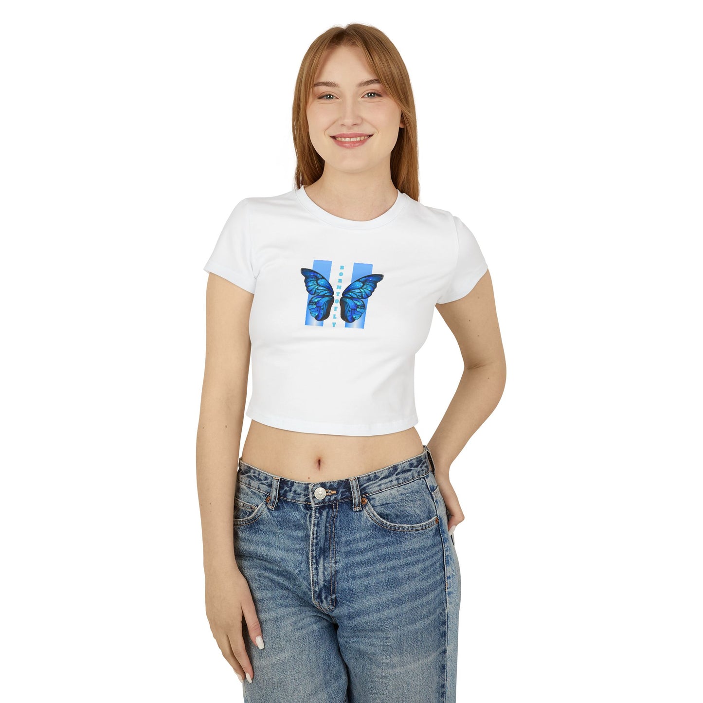Baby Tee born to fly - Women's T-Shirt