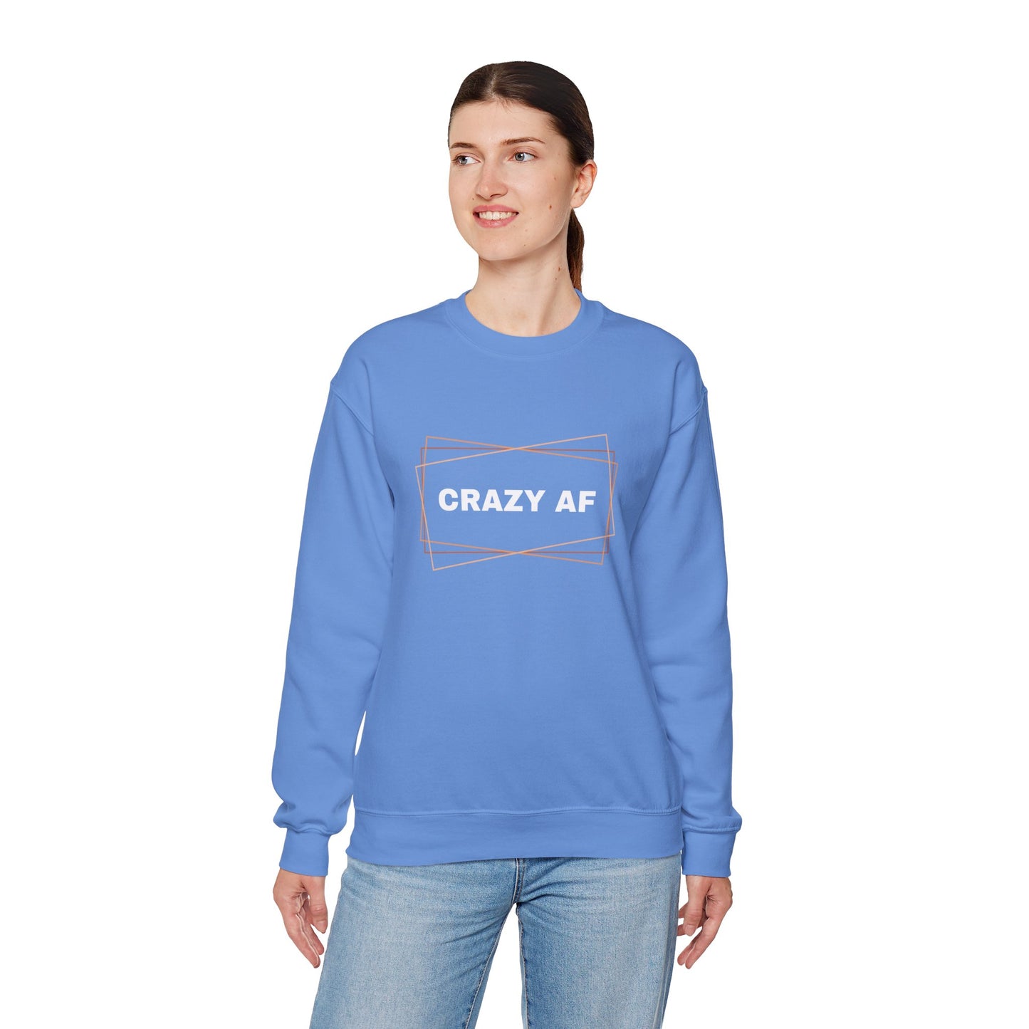 Crewneck Sweatshirt - CRAZY AF - Unisex